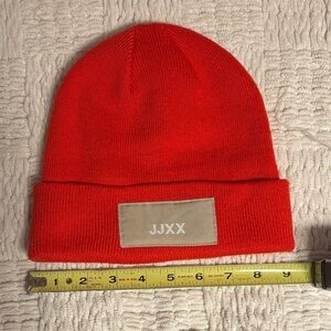 Red Beanie with JJXX Patch